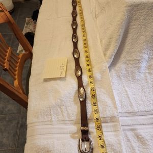 Justin Leather Belt Size 34 Brown